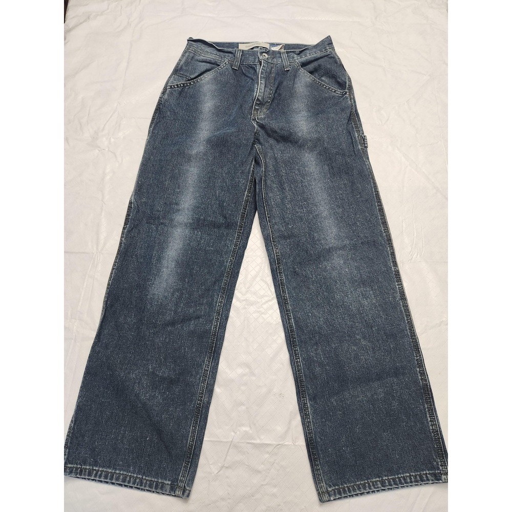 Vintage Gap Carpenter Jeans Mens‎ 31x30 Blue Relaxed Wide Leg Denim Workwear Y2K